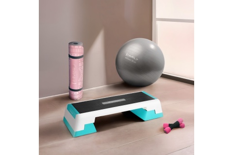 STEP DO AEROBIKU BIAŁO-MIĘTOWY AS007 WHITE-MINT /HMS PREMIUM