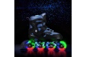 ŁYŻWOROLKI LED + OCHRANIACZE MOONBEAM NIEBIESKIE ROZM. L(39-42) ZESTAW NA0189 /NILS EXTREME