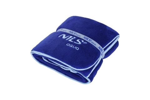 RĘCZNIK Z MIKROFIBRY FROTTE GRANATOWY 160X80CM NAR14 /NILS AQUA
