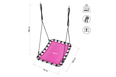 BOCIANIE GNIAZDO HUŚTAWKA RÓŻOWA NB5045 /NILS