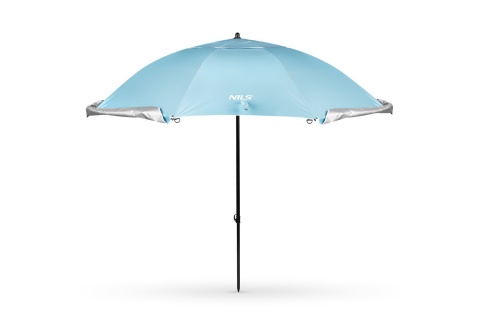 PARASOL/PARAWAN PLAŻOWY 2W1 XXL 240 CM NIEBIESKI NC17114 /NILS
