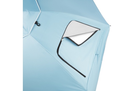 PARASOL/PARAWAN PLAŻOWY 2W1 XXL 240 CM NIEBIESKI NC17114 /NILS