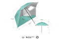 PARASOL/PARAWAN PLAŻOWY 2W1 XXL 240 CM ZIELONY NC17114 /NILS