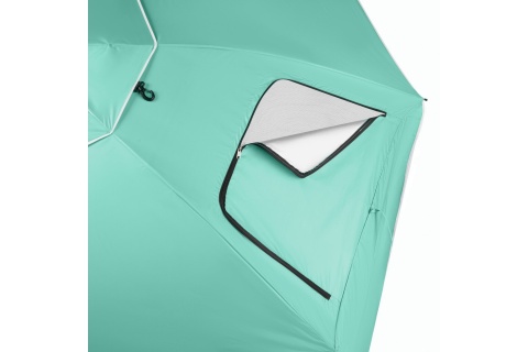 PARASOL/PARAWAN PLAŻOWY 2W1 XXL 240 CM ZIELONY NC17114 /NILS
