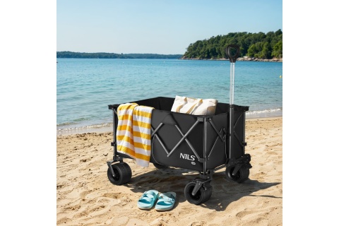 WÓZEK TURYSTYCZNY XXL 180L CZARNY NC2604 /NILS CAMP
