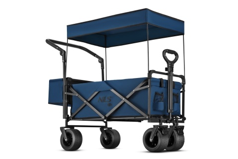 WÓZEK TURYSTYCZNY 120L NIEBIESKI NC2605 /NILS CAMP