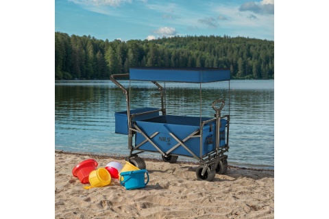 WÓZEK TURYSTYCZNY 120L NIEBIESKI NC2605 /NILS CAMP