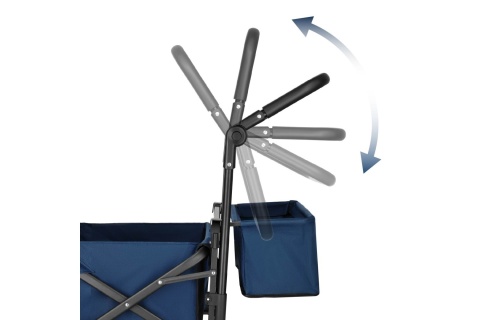 WÓZEK TURYSTYCZNY 120L NIEBIESKI NC2605 /NILS CAMP