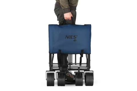 WÓZEK TURYSTYCZNY 120L NIEBIESKI NC2605 /NILS CAMP