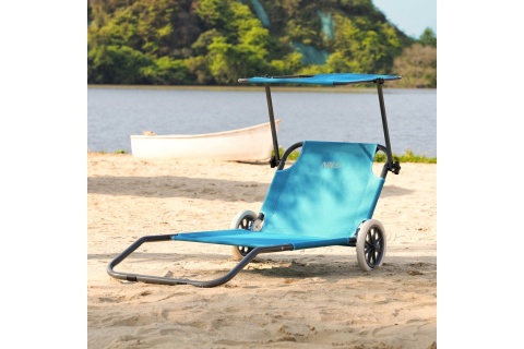 LEŻAK Z DASZKIEM NIEBIESKI NC3307 /NILS