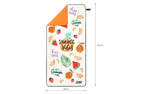 RĘCZNIK Z MIKROFIBRY SUMMER 160X80 CM NCR14 /NILS