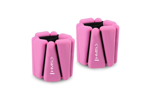 SILIKONOWE RÓŻOWE OBCIĄŻNIKI DO ĆWICZEŃ NA KOSTKI I NADGARSTKI SNK01 PINK /HMS