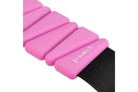 SILIKONOWE RÓŻOWE OBCIĄŻNIKI DO ĆWICZEŃ NA KOSTKI I NADGARSTKI SNK01 PINK /HMS