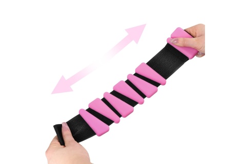 SILIKONOWE RÓŻOWE OBCIĄŻNIKI DO ĆWICZEŃ NA KOSTKI I NADGARSTKI SNK01 PINK /HMS