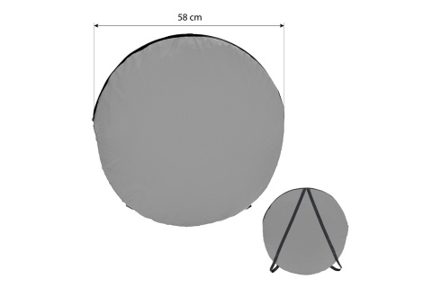 PRZEBIERALNIA TURYSTYCZNA SZARA NC1706 /NILS CAMP