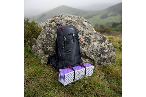 KARIMATA SKŁADANA TURYSTYCZNA Z PODBICIEM ALUMINIOWYM + XPE 195 CM FIOLETOWA NC17103 /NILS CAMP