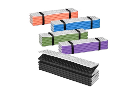 KARIMATA SKŁADANA TURYSTYCZNA Z PODBICIEM ALUMINIOWYM + XPE 195 CM FIOLETOWA NC17103 /NILS CAMP