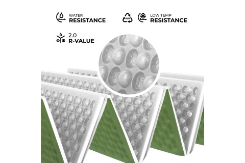 KARIMATA SKŁADANA TURYSTYCZNA Z PODBICIEM ALUMINIOWYM + XPE 195 CM ZIELONA NC17103 /NILS CAMP