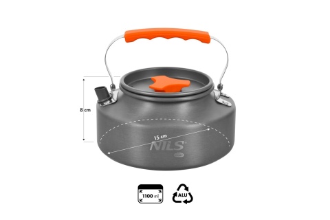 CZAJNIK TURYSTYCZNY Z POKRYWKĄ  1,1 L NC17118 /NILS CAMP