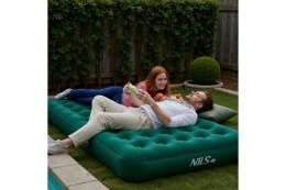 MATERAC TURYSTYCZNY DMUCHANY 191X73X22 CM ZIELONY NC2801 /NILS CAMP