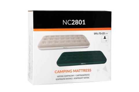 MATERAC TURYSTYCZNY DMUCHANY 191X73X22 CM ZIELONY NC2801 /NILS CAMP