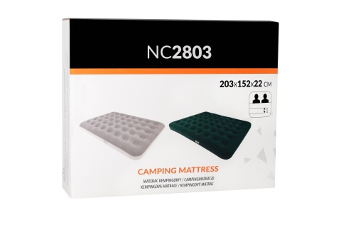 MATERAC TURYSTYCZNY DMUCHANY 203X152X22 CM ZIELONY NC2803 /NILS CAMP