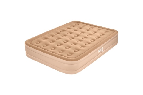 MATERAC DWUOSOBOWY KING SIZE BEŻOWY + POMPKA ELEKTRYCZNA NC2808 /NILS CAMP