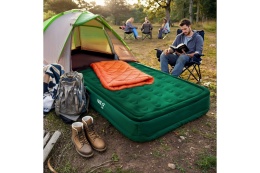 MATERAC DWUOSOBOWY KING SIZE ZIELONY + POMPKA ELEKTRYCZNA NC2808 /NILS CAMP