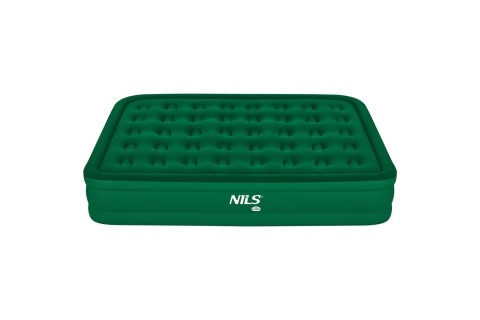 MATERAC DWUOSOBOWY KING SIZE ZIELONY + POMPKA ELEKTRYCZNA NC2808 /NILS CAMP