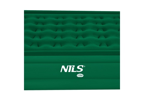 MATERAC DWUOSOBOWY KING SIZE ZIELONY + POMPKA ELEKTRYCZNA NC2808 /NILS CAMP