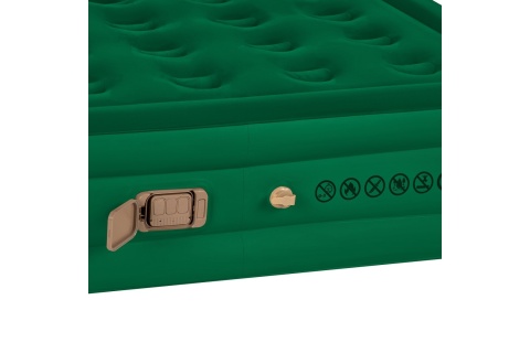 MATERAC DWUOSOBOWY KING SIZE ZIELONY + POMPKA ELEKTRYCZNA NC2808 /NILS CAMP
