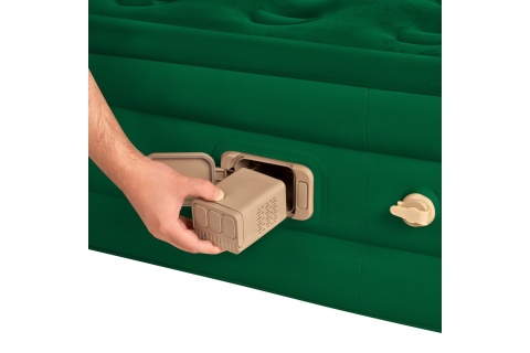 MATERAC DWUOSOBOWY KING SIZE ZIELONY + POMPKA ELEKTRYCZNA NC2808 /NILS CAMP