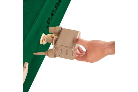 MATERAC DWUOSOBOWY KING SIZE ZIELONY + POMPKA ELEKTRYCZNA NC2808 /NILS CAMP