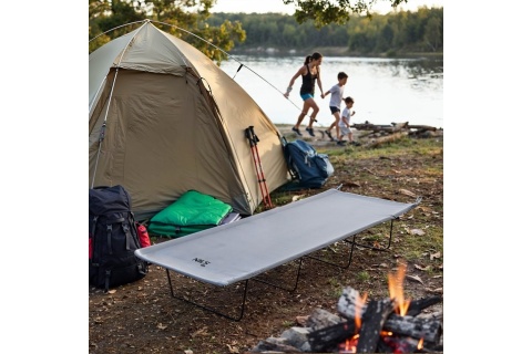 ŁÓŻKO POLOWE ULTRA LIGHT SZARE NC3504 /NILS CAMP