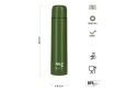 TERMOS TURYSTYCZNY 1000 ML ZIELONY NC3804 /NILS CAMP