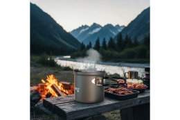 GARNEK TURYSTYCZNY ALUMINIOWY Z POKRYWKĄ 1000ML NC4202 /NILS CAMP