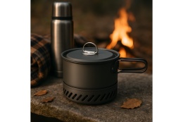 GARNEK TURYSTYCZNY Z RADIATOREM ALUMINIOWY Z POKRYWĄ 1000ML NC4203 /NILS CAMP