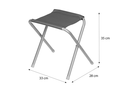 STÓŁ I KRZESŁA ZESTAW CIEMNOSZARY NC1633 /NILS CAMP