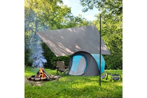 PŁACHTA BIWAKOWA KEMPINGOWA 230X140 CM NIEBIESKI NC17111 TARP /NILS CAMP