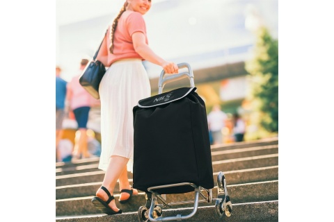 WÓZEK NA ZAKUPY 40L CZARNY NC17206 /NILS CAMP