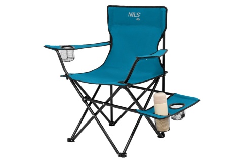 KRZESŁO TURYSTYCZNE NIEBIESKO-SZARE NC3301 /NILS CAMP