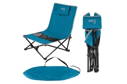 KRZESŁO PLAŻOWE NIEBIESKO SZARE NC3306 /NILS CAMP