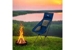 KRZESŁO SKŁADANE ULTRALIGHT GRANATOWE NC3322 /NILS CAMP