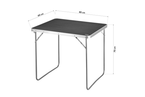 STÓŁ KEMPINGOWY 80X60X70 CM CIEMNOSZARY NC3401 /NILS CAMP