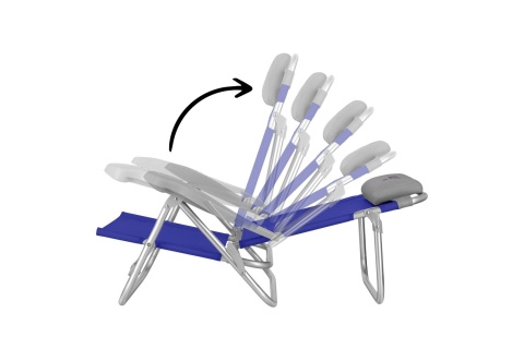 KRZESŁO TURYSTYCZNE 2W1 SKŁADANE NIEBIESKO-SZARE NC3502 /NILS CAMP