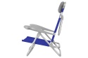 KRZESŁO TURYSTYCZNE 2W1 SKŁADANE NIEBIESKO-SZARE NC3502 /NILS CAMP