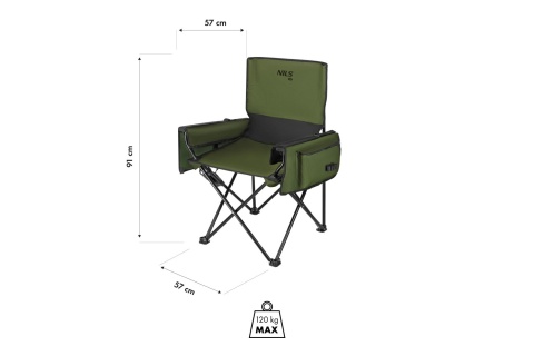 KRZESŁO WĘDKARSKIE TURYSTYCZNE ZIELONE NC3703 /NILS CAMP