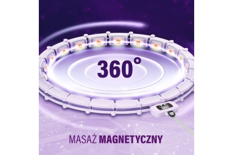 HULA HOP Z MAGNESAMI I OBCIĄŻNIKIEM HHM14 /HMS