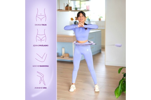 HULA HOP Z MAGNESAMI I OBCIĄŻNIKIEM HHM14 /HMS