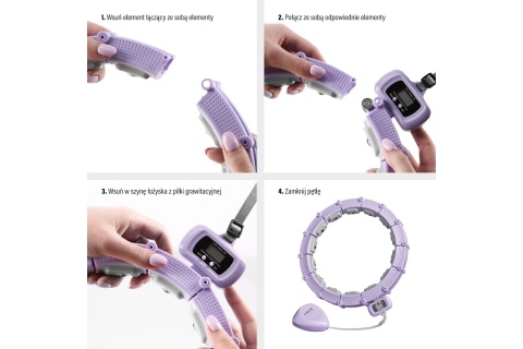 HULA HOP Z MAGNESAMI I OBCIĄŻNIKIEM HHM14 /HMS